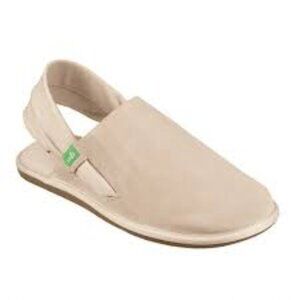 Sanuk Beige Yoga Sling Cruz Malia Suede Leather Sandal Unisex New M 10 W 11
